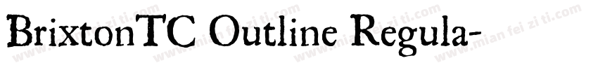 BrixtonTC Outline Regula字体转换